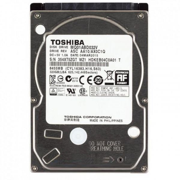 ���������� HDD 2.5" SATA 320GB Toshiba 5400rpm 8MB (MQ01ABD032V) Refurbished - �������� 1