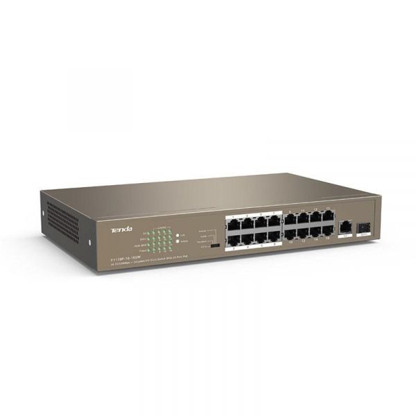 ���������� TENDA TEF1118P-16-150W (16xFE PoE, 1xGE/SFP, 135�� max) - �������� 3