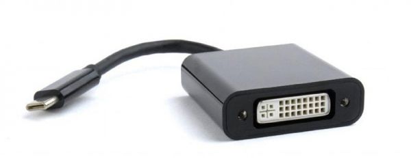  USB 3.1 Type-C (M) - DVI (F), Cablexpert, Black, 15  (A-CM-DVIF-01) -  1