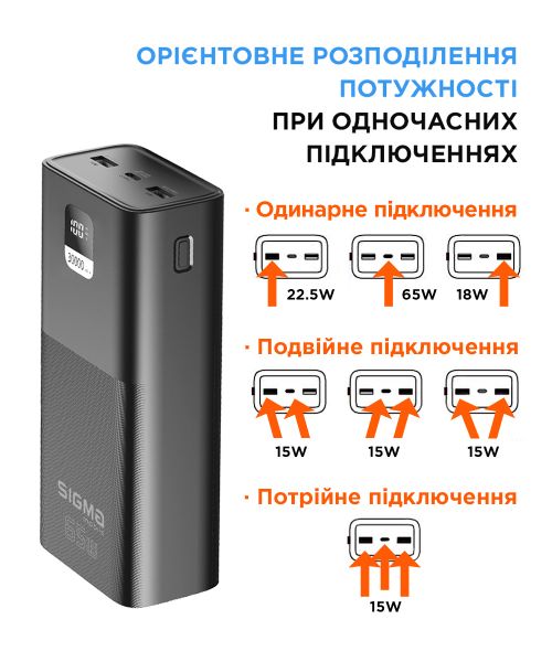 ��� Sigma mobile X-Power SI30A6QLX 30000mAh Black (4827798835111) - �������� 6