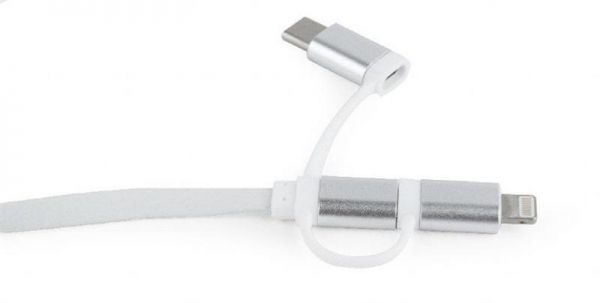 ������ Cablexpert (CC-USB2-AMLM32-1M-W), USB 2.0 - Lightning/Micro/Type-C USB, 1 �, ����� - �������� 3
