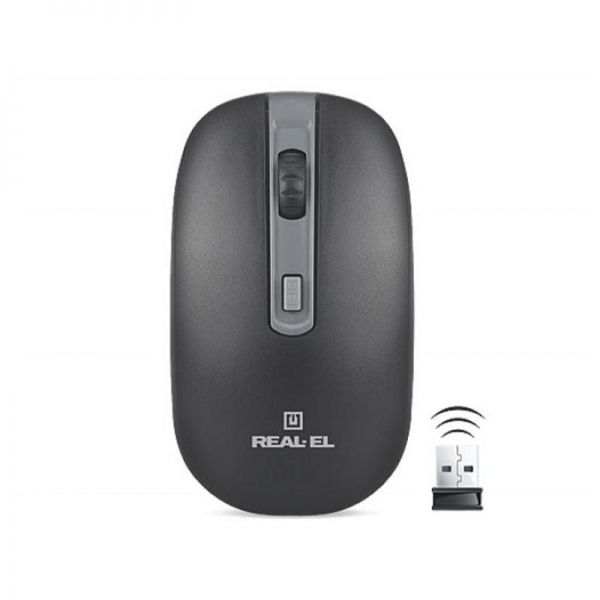 REAL-EL RM-303 Wireless Black/Grey USB UAH - �������� 2