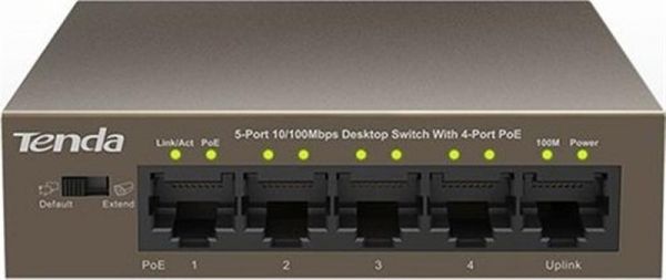 ���������� TENDA TEF1105P-4-63W (1xFE+4xFE PoE, 58�� max) - �������� 1