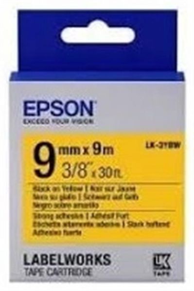  Epson LK3YBW Strong Black/Yellow 9mm/9m (C53S653005) -  1