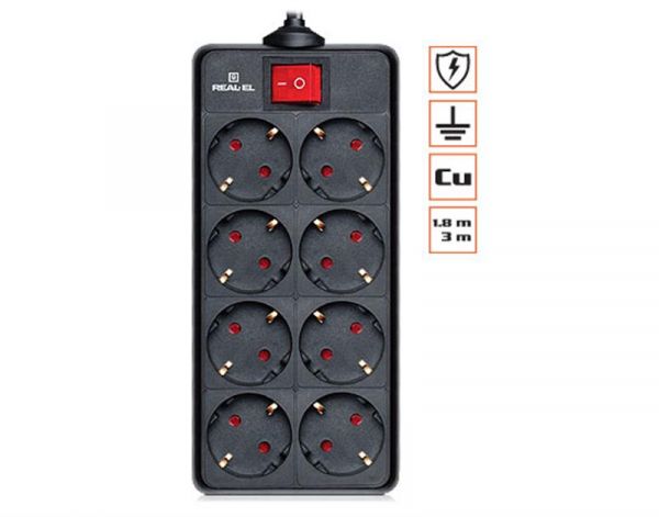 ������ ������� REAL-EL RS-8 PROTECT 3.0m ������ UAH - �������� 1