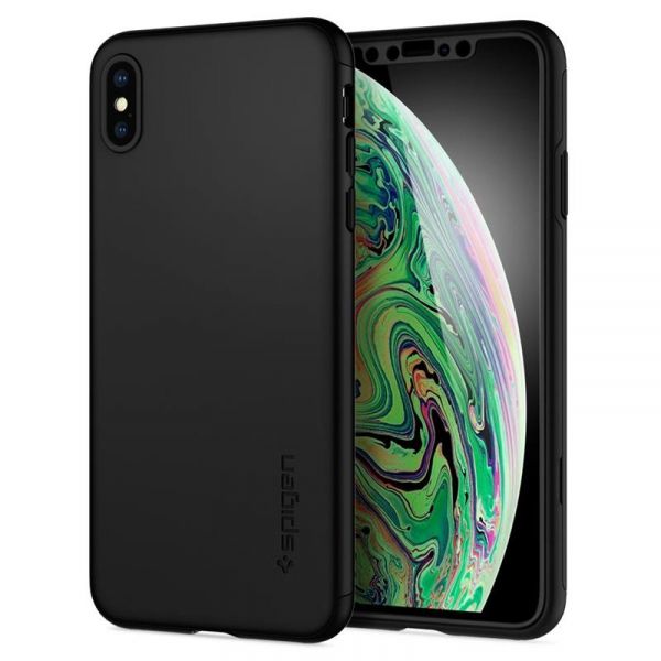 �e���-�������� Spigen Thin Fit 360 ��� Apple iPhone XS Max Black (065CS24846) + ������ - �������� 3