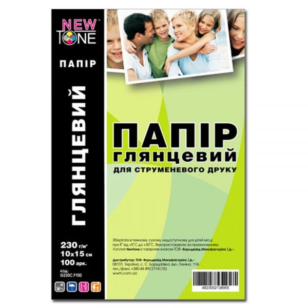 �������� NewTone, ���������, A6 (10x15), 230 �/�, 100 ��� (G230C.F100) - �������� 1