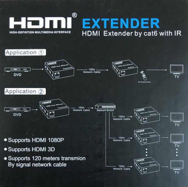 ���������� Atcom HDMI - RJ-45 (F/F), �� 120 �, Black (14157) - �������� 4