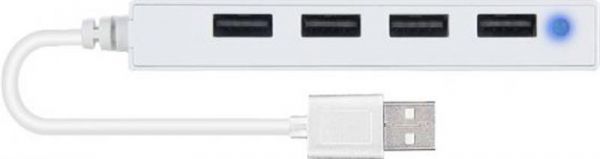 ��������� ������������ USB2.0 SpeedLink Snappy Slim White (SL-140000-WE) 4�USB2.0 - �������� 2