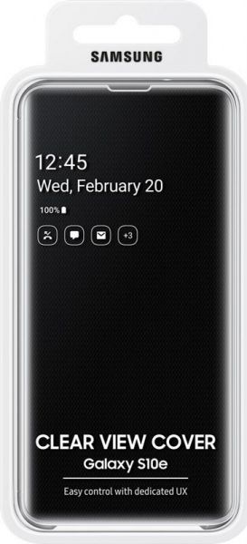 �����-������ Samsung Clear View Cover ��� Samsung Galaxy S10e SM-G970 Black (EF-ZG970CBEGRU) - �������� 5