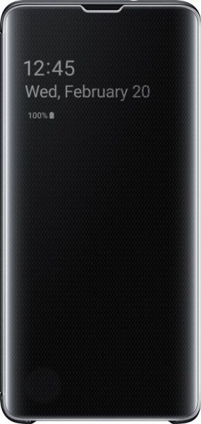 �����-������ Samsung Clear View Cover ��� Samsung Galaxy S10 SM-G973 Black (EF-ZG973CBEGRU) - �������� 1