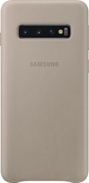 �����-�������� Samsung Leather Cover ��� Samsung Galaxy S10 SM-G973 Gray (EF-VG973LJEGRU) - �������� 1