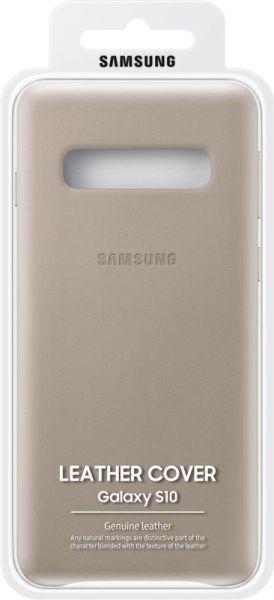 �����-�������� Samsung Leather Cover ��� Samsung Galaxy S10 SM-G973 Gray (EF-VG973LJEGRU) - �������� 5