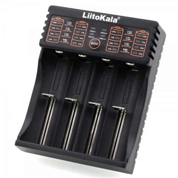     Liitokala 4 Slots, LCD , Li-ion/Ni-MH/Ni-Cd/AA/A/AAAA/ (lii-402) -  1