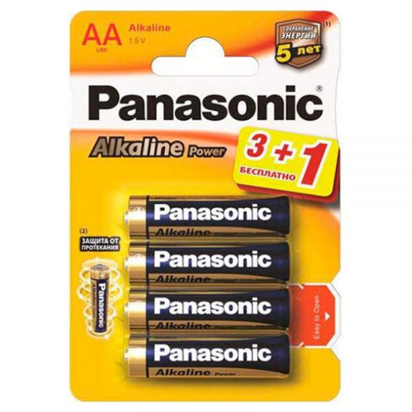 ��������� Panasonic Alkaline Power AA/LR06 BL 4 �� (LR6APB/4BP) - �������� 1