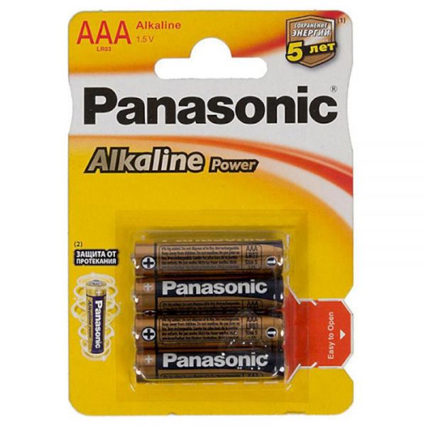 ��������� Panasonic Alkaline Power AAA/LR03 BL 4 �� - �������� 1