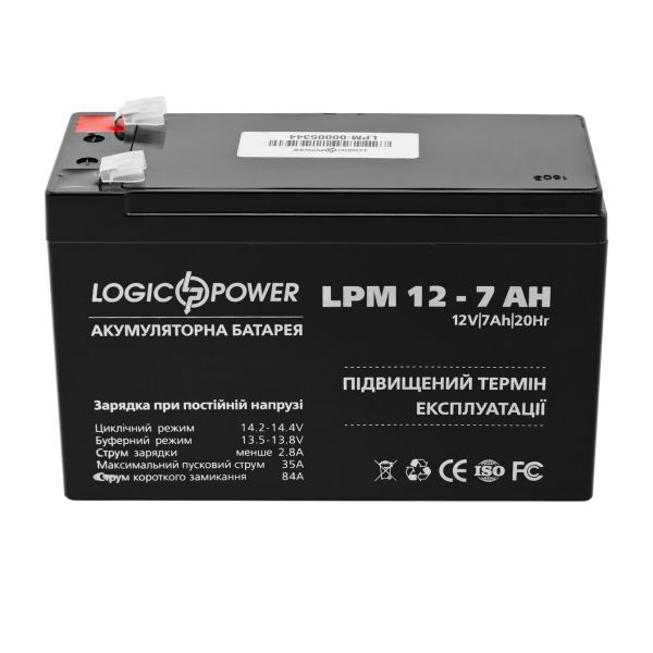 ������� ��� ��� �������������� ������� LogicPower LPM 12V 7.0AH (LPM 12 - 7.0 AH) AGM - �������� 1