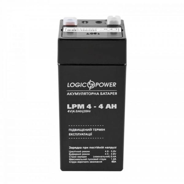     LogicPower LPM 4V 4AH (LPM 4 - 4 AH) AGM -  1
