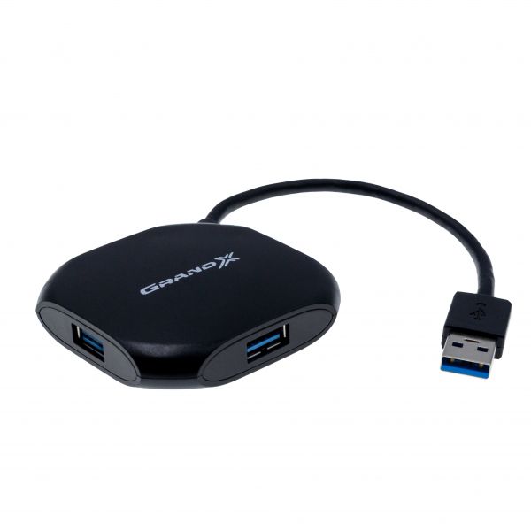  USB3.0 Grand-X GH-415 Black 4USB3.0 -  1