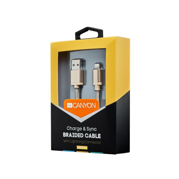  Canyon USB - Lightning 1, Gold (CNS-MFIC3GO) -  3