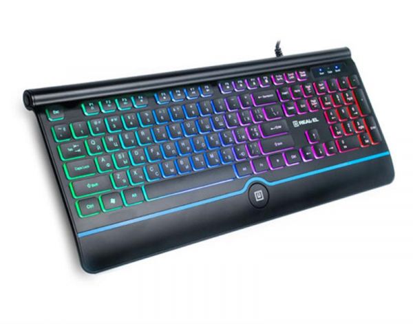 ���������� REAL-EL Comfort 8000 Backlit Black USB - �������� 1