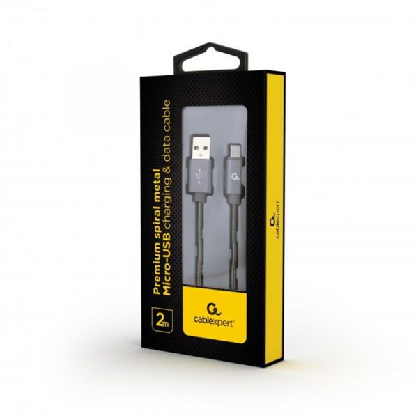 ������ Cablexpert (CC-USB2S-AMmBM-2M-BG) USB 2.0 A - microUSB, ������, 2�, ���� - �������� 2