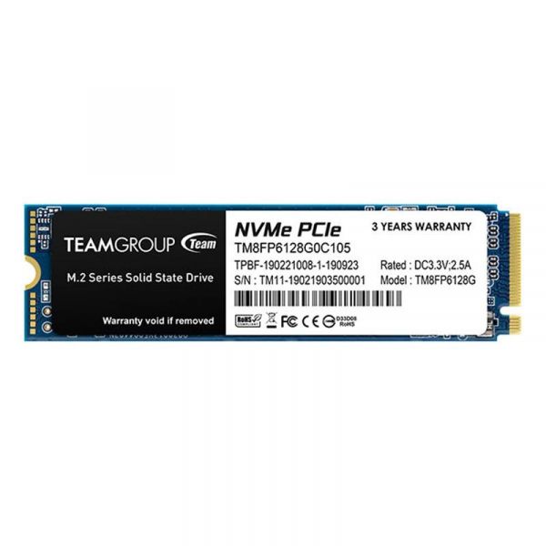 SSD ���������� Team MP33 128GB M.2 2280 PCIe 3.0 x4 3D TLC (TM8FP6128G0C101) - �������� 1