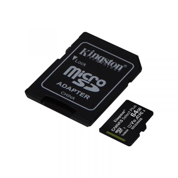 ����� ������ microSDHC, 64Gb, Class10 UHS-1 �1, Kingston Canvas Select Plus R-100MB/s, SD ������� (SDCS2/64GB) - �������� 2