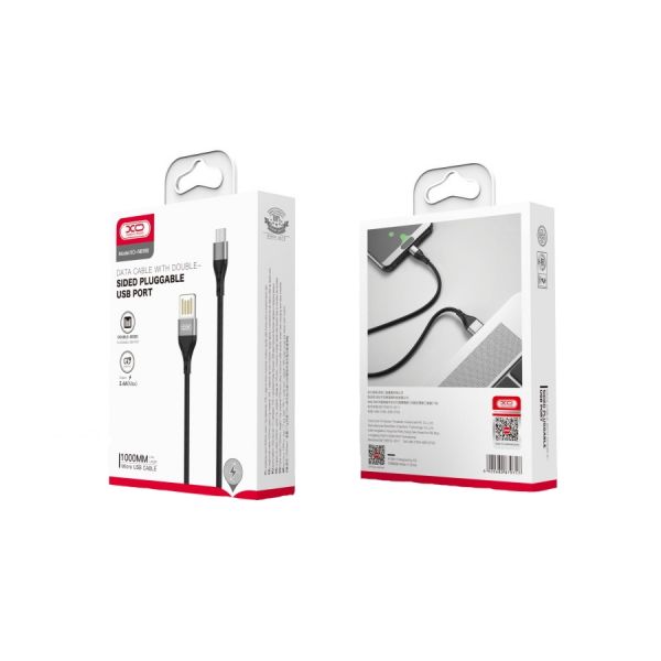 ������ XO NB188 USB - micro-USB, (M/M), 2.4A 1 � Gray (6920680879717) - �������� 2