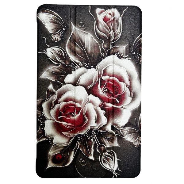 �e��� BeCover Smart Case ��� Samsung Galaxy Tab A9 SM-X115 8.7" Black Rose (711266) - �������� 1