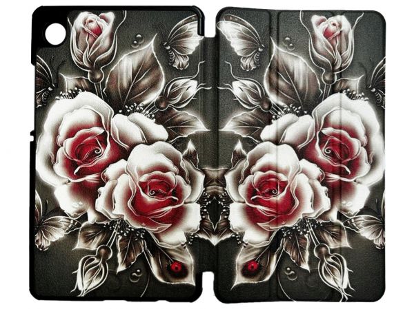 �e��� BeCover Smart Case ��� Samsung Galaxy Tab A9 SM-X115 8.7" Black Rose (711266) - �������� 3