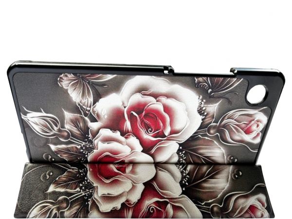 �e��� BeCover Smart Case ��� Samsung Galaxy Tab A9 SM-X115 8.7" Black Rose (711266) - �������� 4