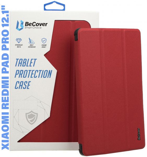 ����� BeCover Smart Case ��� Xiaomi Redmi Pad Pro 12.1" Red Wine (711304) - �������� 6