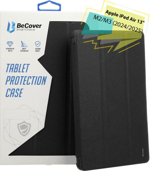  BeCover Tri Fold Soft TPU Silicone  Apple iPad Air 13" M2 2024 Black (711469) -  6
