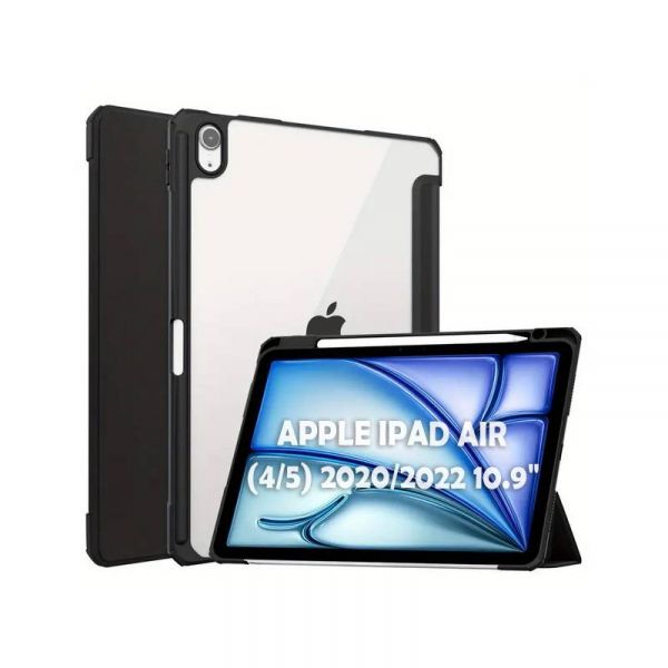 �e���-������ BeCover Soft Edge TPU � ���������� Apple Pencil ��� Apple iPad Air (4/5) 2020/2022 10.9" Black (711696) - �������� 1