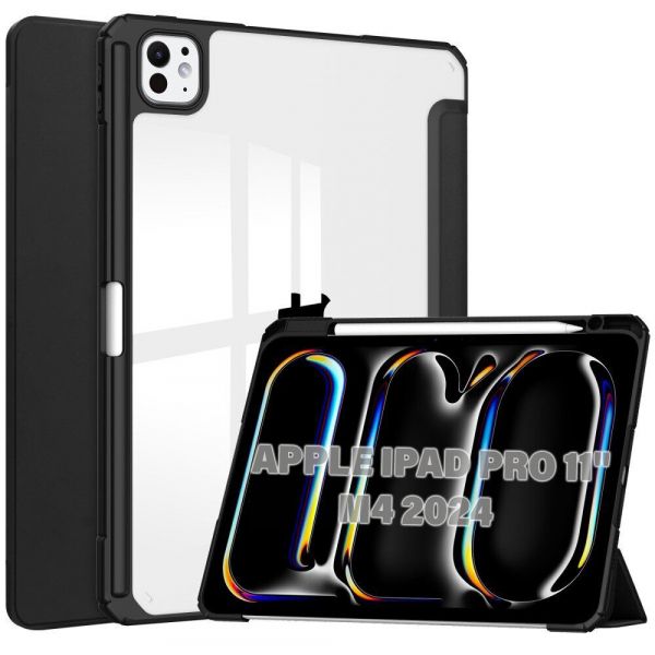 �e���-������ BeCover Soft Edge TPU � ���������� Apple Pencil ��� Apple iPad Pro 11" M4 2024 Black (711714) - �������� 1