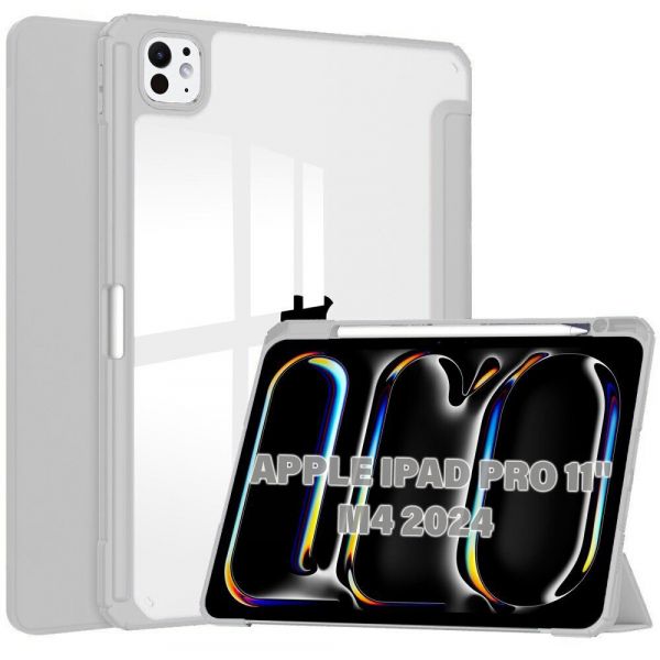 �e���-������ BeCover Soft Edge TPU � ���������� Apple Pencil ��� Apple iPad Pro 11" M4 2024 Gray (711715) - �������� 1