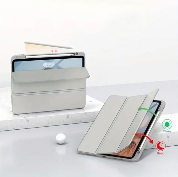 �e���-������ BeCover Soft Edge TPU � ���������� Apple Pencil ��� Apple iPad Pro 11" M4 2024 Gray (711715) - �������� 5