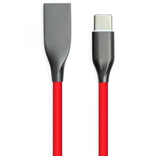 ������ PowerPlant USB-USB-C, 2�, �������, Red (CA911394) - �������� 1