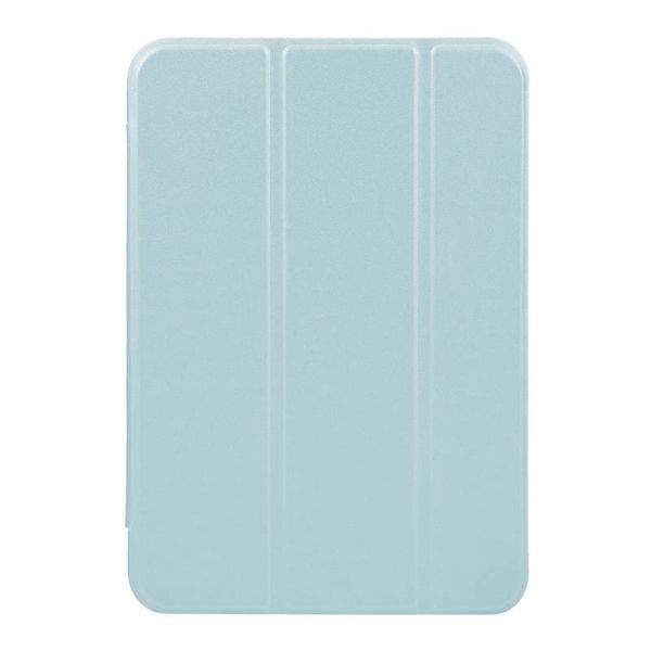 �����-������ BeCover Tri Fold Soft TPU ��� Apple iPad Mini 7 2024 8.3" Light Blue (712447) - �������� 1