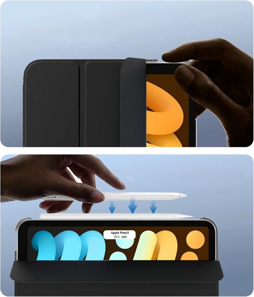 �����-������ BeCover Tri Fold Hard ��� Apple iPad Mini 7 2024 8.3" Black (712450) - �������� 3