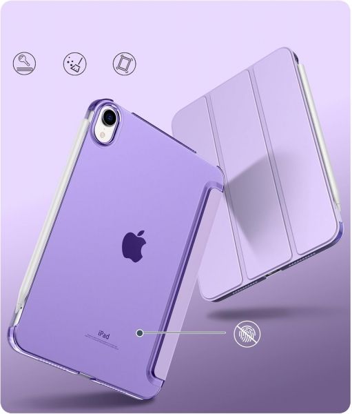 �����-������ BeCover Tri Fold Hard ��� Apple iPad Mini 7 2024 8.3" Purple (712455) - �������� 2