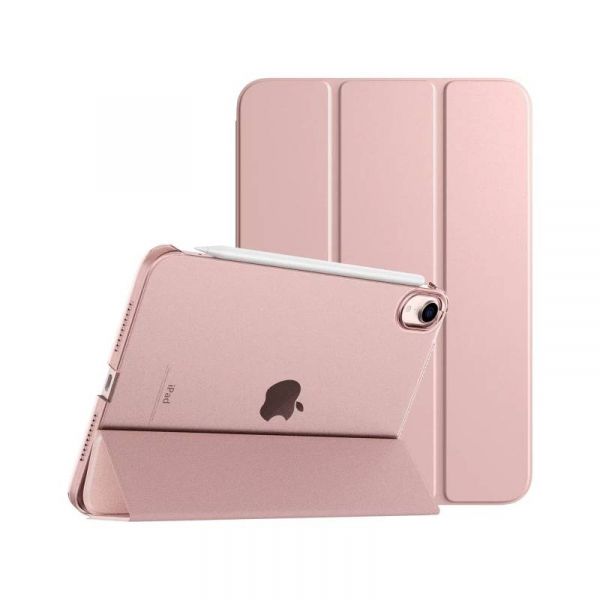 �����-������ BeCover Tri Fold Hard ��� Apple iPad Mini 7 2024 8.3" Rose Gold (712456) - �������� 1