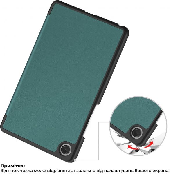 �e���-������ BeCover Smart Case ��� Lenovo Tab One / Tab K9 8.7" 2025 (TB305XU/FU) Dark Green (713746) - �������� 3