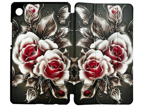 �e��� BeCover Smart Case ��� Samsung Galaxy Tab A11 SM-X133/SM-X135 8.7" Black Rose (713983) - �������� 1