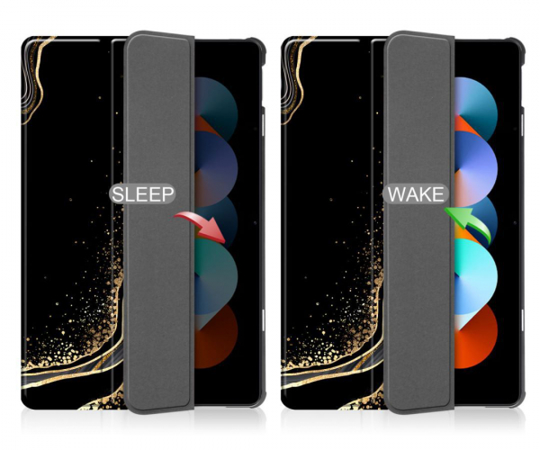 �����-������ BeCover Smart Case ��� Apple iPad Air 11" M4 2026 Black Abstraction (715204) - �������� 3
