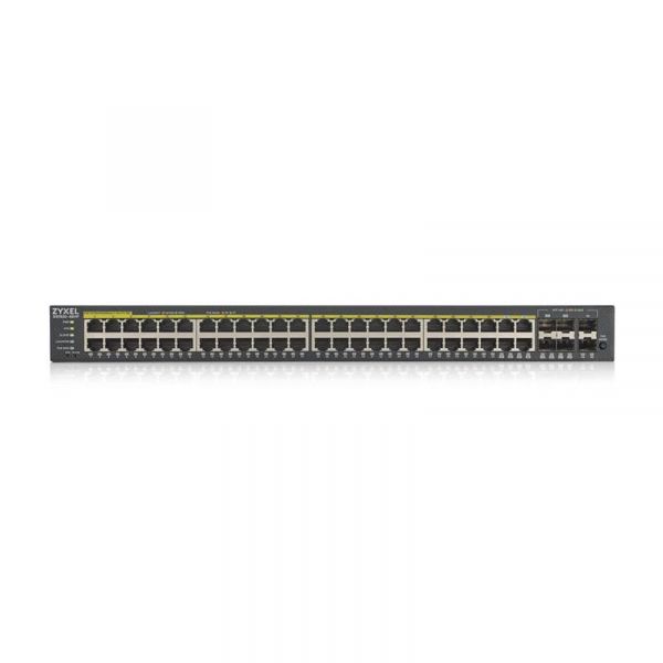  ZYXEL GS1920-48HPv2 (4xGE, 4xGE/SFP, 2SFP, 48PoE, Max PoE 375W, Smart, NebulaFlex) -  2