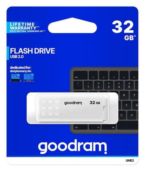 USB   Goodram 16GB UME2 White USB 2.0 (UME2-0160W0R11) -  5