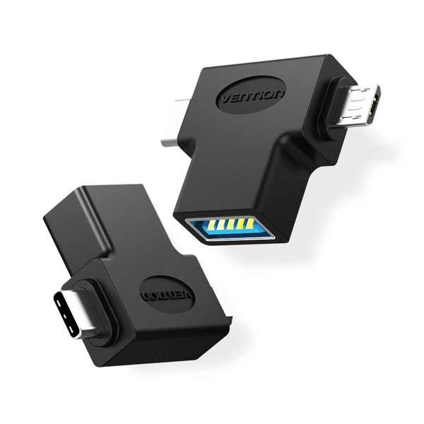  Vention USB 3.1 Type-C / USB 3.0 OTG AF / microUSB BM (CDIB0) -  1