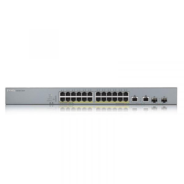 ���������� ZYXEL GS1350-26HP (24xGE PoE, L2, 2xGE/SFP, PoE 375W, ������) - �������� 2